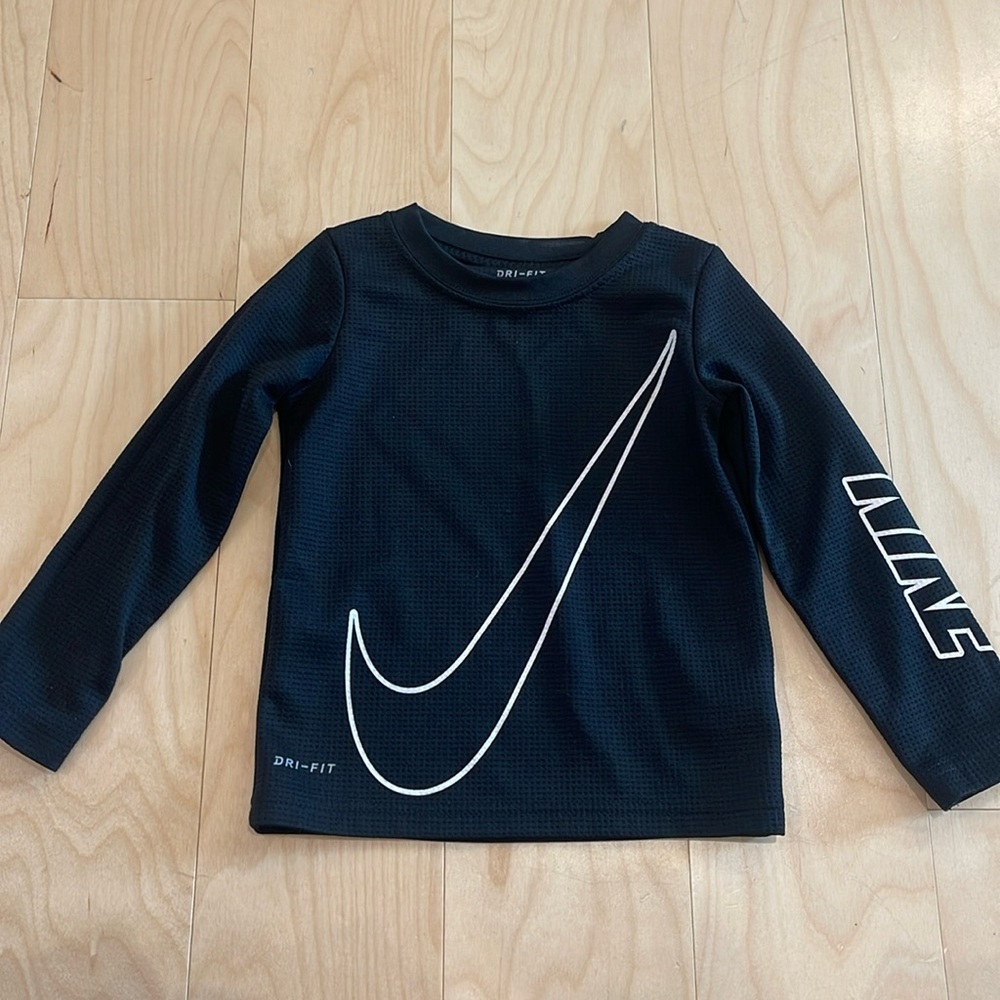 Nike Dri Fit Waffle Long Sleeve Shirt Size 2T